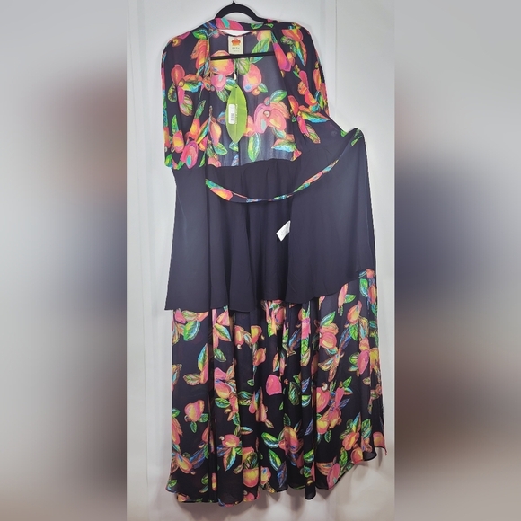 FARM Rio Cashew Wrap Kimono Dress #780 Size S - Picture 6 of 13